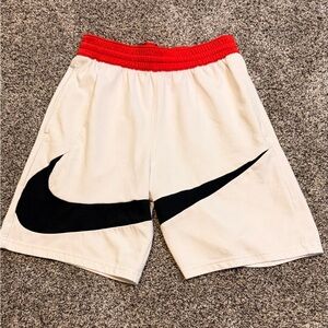 Nike Boys Red and White Dri-Fit Shorts